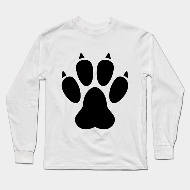 Paw Print Long Sleeve T-Shirt by Firestorm Fox